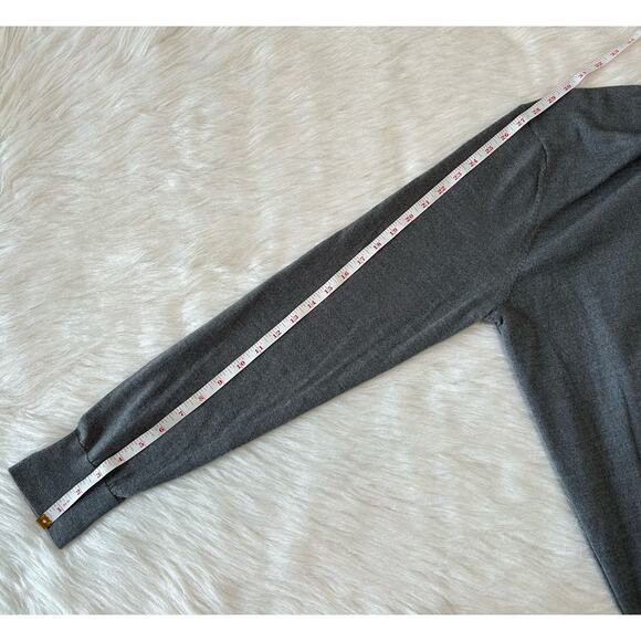 Ted Baker Cardiff Merino Wool Crew Neck Jumper Sweater Grey Size 6 XXL NWT - Picture 12 of 16